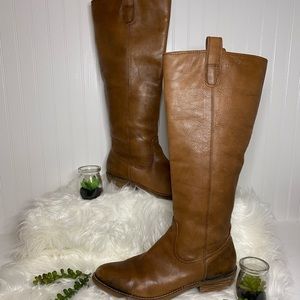 ARTURO CHIANG Women' Brown Leather Riding Boots